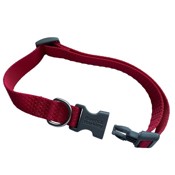 Dog Knit Winter Hat + Red Collar L Gray Red - Picture 12 of 14